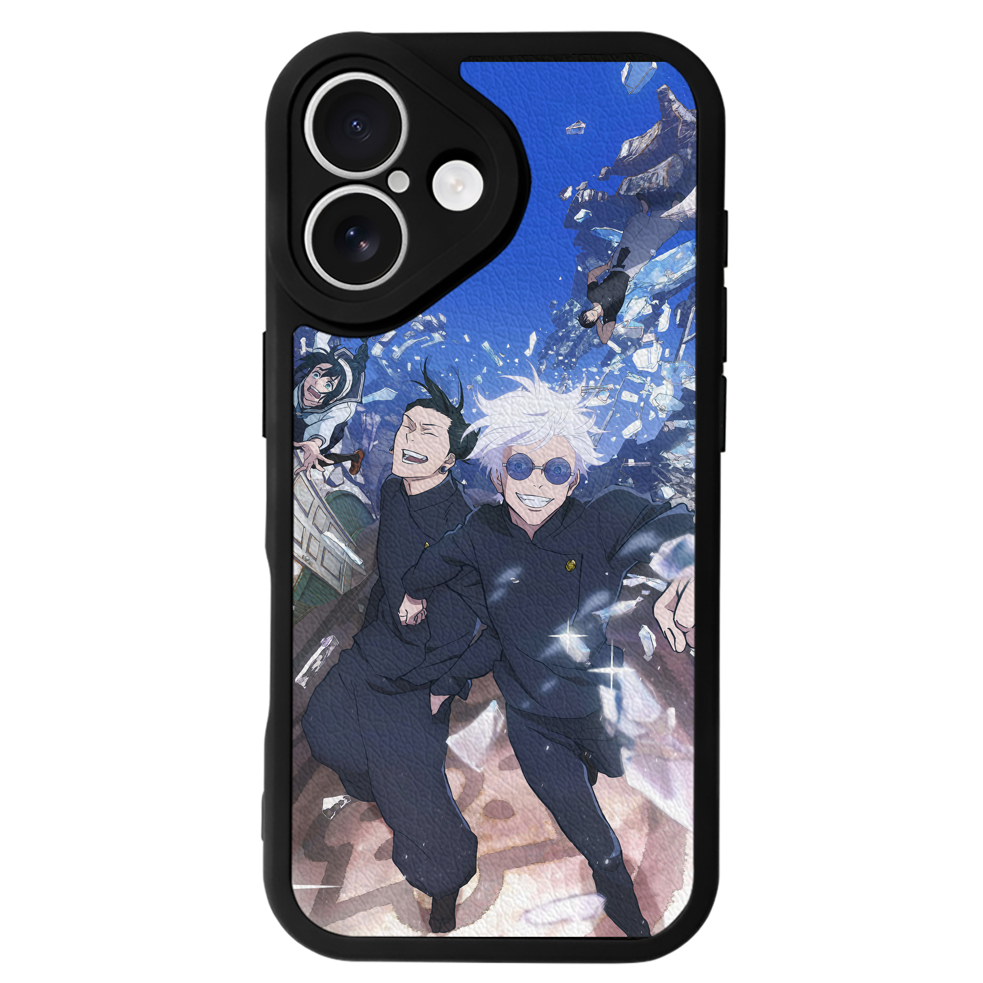 （画像用） 呪術廻戦 Jujutsu Kaisen 【iPhone 16シリーズ対応】シリコンスマホケース（レザー調） 材質：シリコン